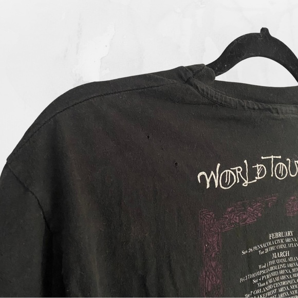 Vintage Jimmy Page Robert Plant No Quarter World Tour 1995 T Shirt - Large - Picture 7 of 10
